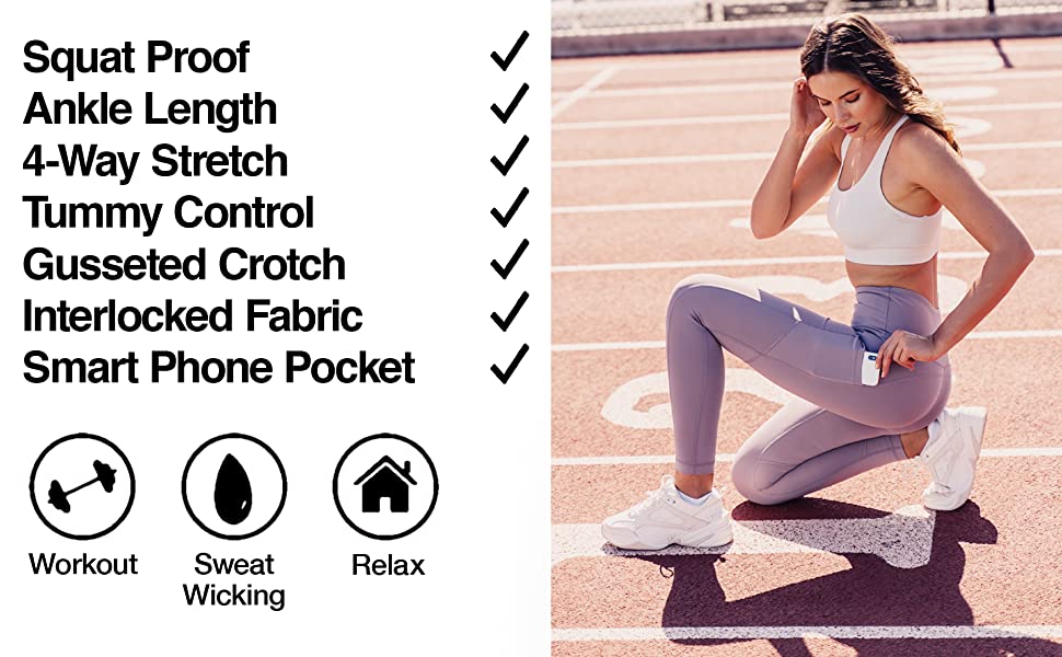 90 Degree by Reflex High Waist Tummy Control Squat Proof Ankle Length Leggings for Women 2